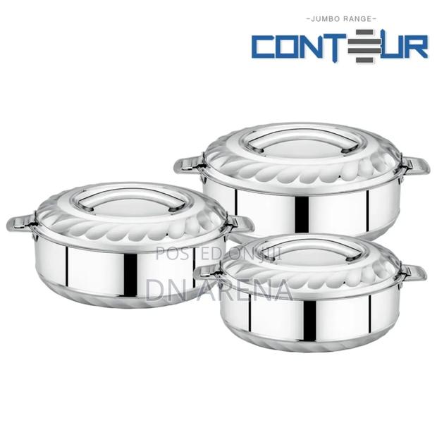 Sq Professional 3pc Jumbo Contour Insulated Hot Pot Set 20l, 15l, 10l · Photo 2
