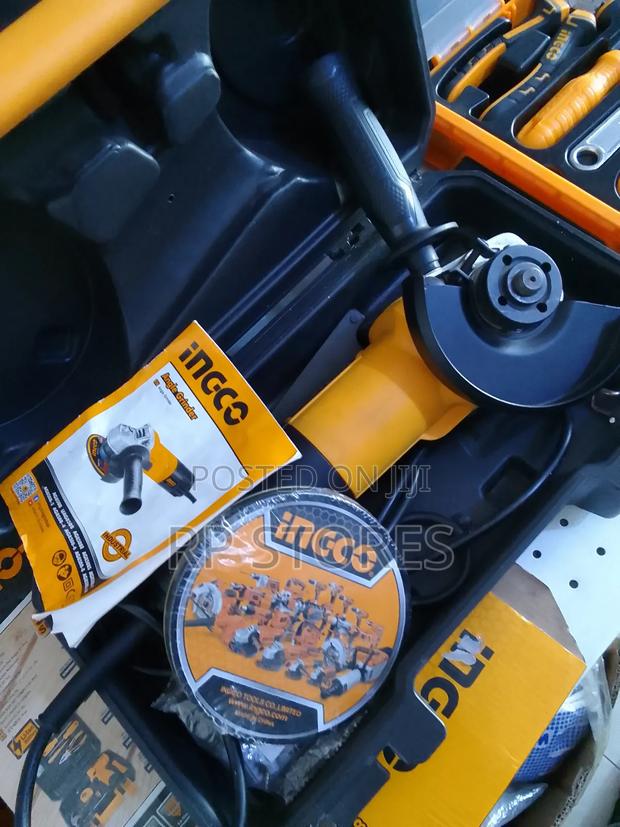 Ingco Angle Grinder 950w With Case and 10pcs Dics · Photo 1
