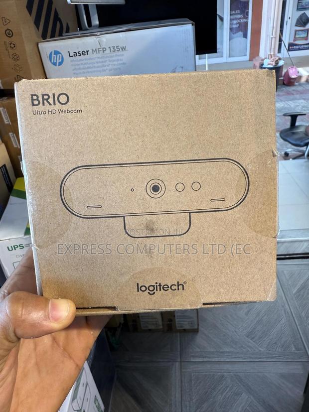 Logitech Brio Webcam: Ultra Hd Video, Noise-Canceling Mic, · Photo 1