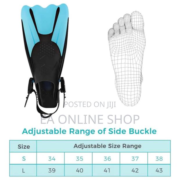 Short Fins Silicone Swimming Diving Flippers · Photo 2