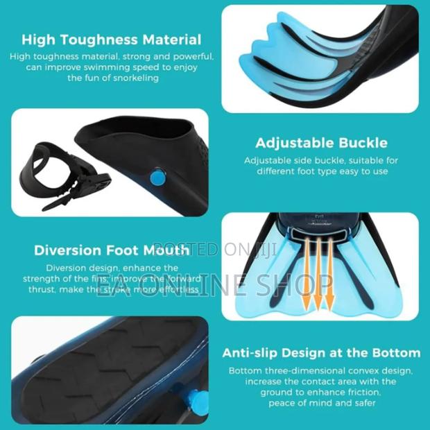 Short Fins Silicone Swimming Diving Flippers · Photo 7
