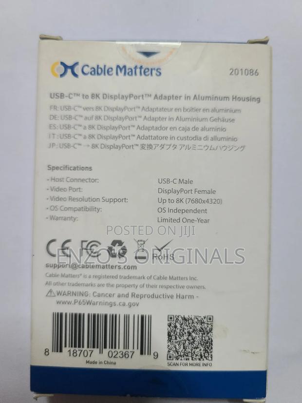 Usb-c To 8k Display Port Adapter High Resolution & Quality · Photo 2