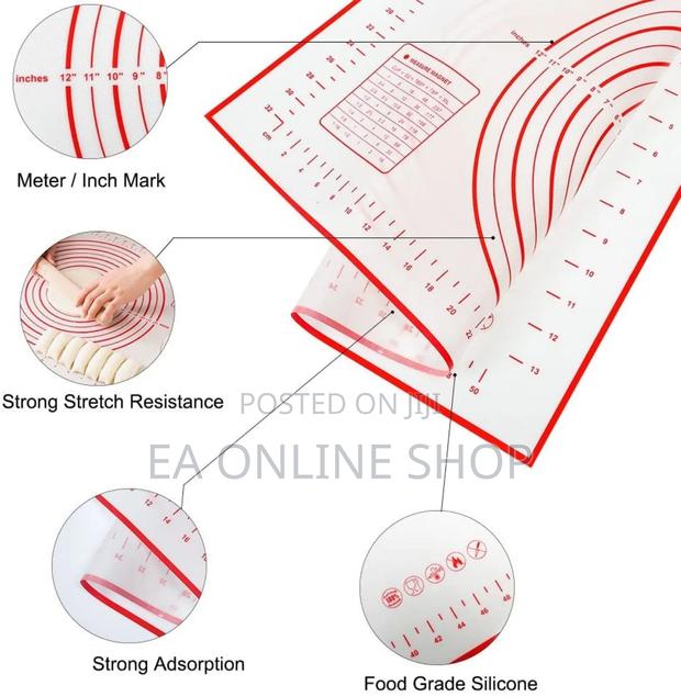 Reusable Food Graded Silicone Kneading Dough Mat 40x60cm · Photo 2