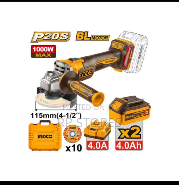 Ingco Cordless Angle Grinder 20v · Photo 1