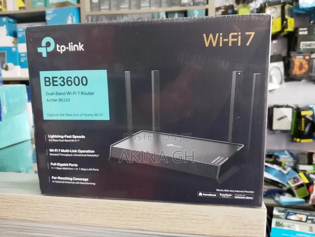 TP-Link Archer Be220 Be3600 Dual-Band Wi-Fi 7 Router · Photo 1