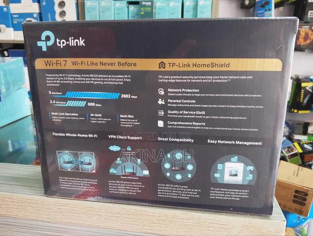 TP-Link Archer Be220 Be3600 Dual-Band Wi-Fi 7 Router · Photo 2