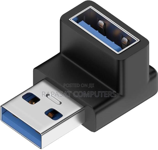 Usb 3.0 Male to Female Adapter 90 Degrees · Photo 1