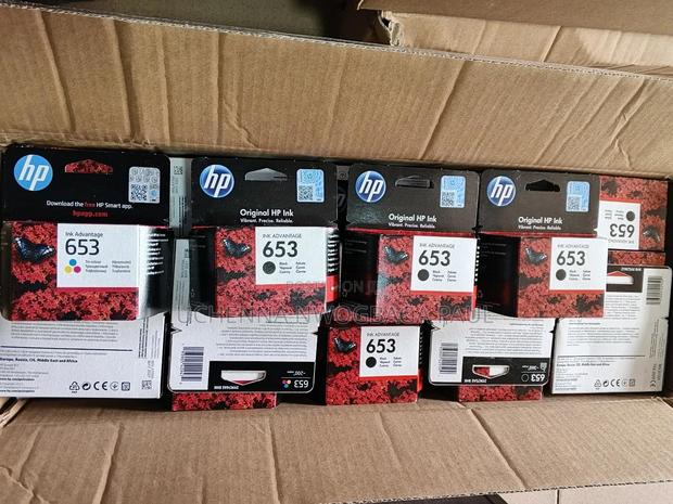 Hp Ink Cartridges 653 Back and Colors · Photo 1