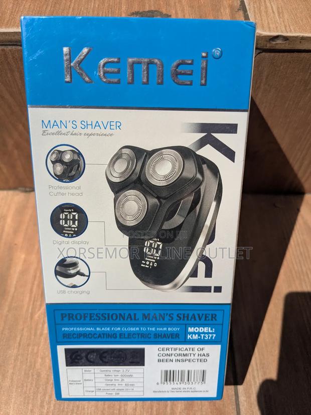 Kemei Km-T377 Electric Shaver Face Rechargeable · Photo 3