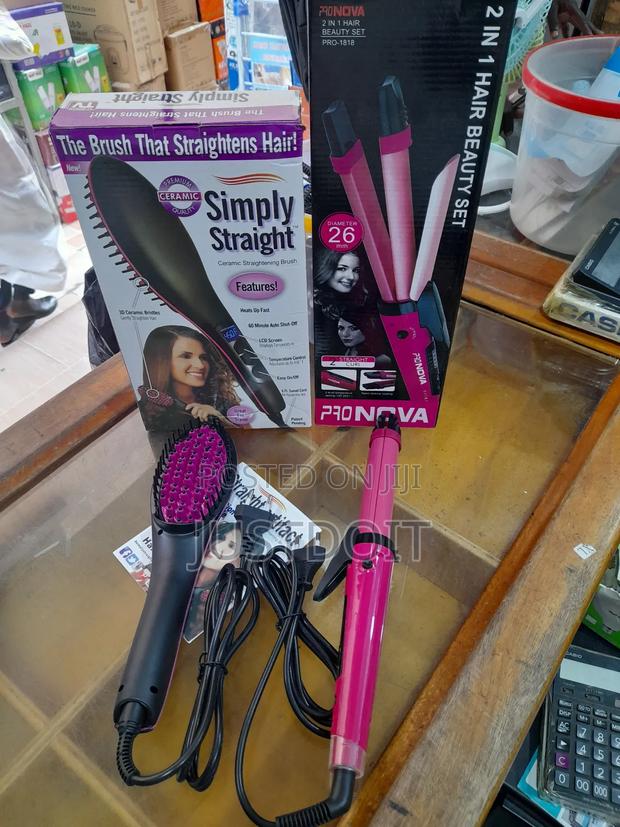 Hair Straightener Brush + 2 in 1 Straightener · Photo 1