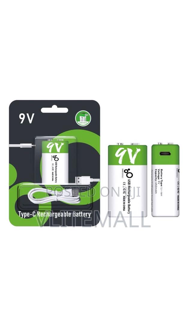 Type C 9v X 2 Rechargeable Battery · Photo 2