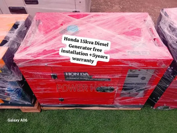 Behind the Power Honda Diesel Generator 15kva Silent · Photo 1