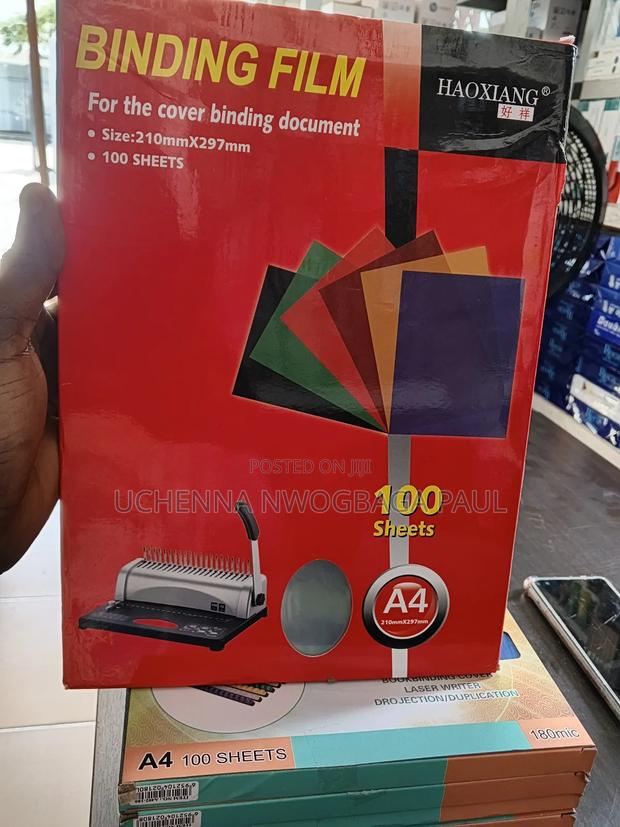 A4 Binding Film Plain · Photo 1
