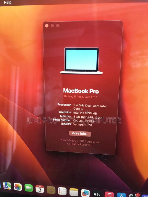 Laptop Apple MacBook Pro 8GB Intel Core I5 SSD 128GB · Photo 5