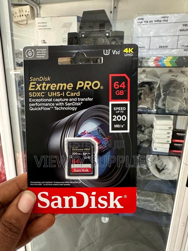 64gb Sandisk Extreme Pro Sdxc Uhs-i Memory Card · Photo 1