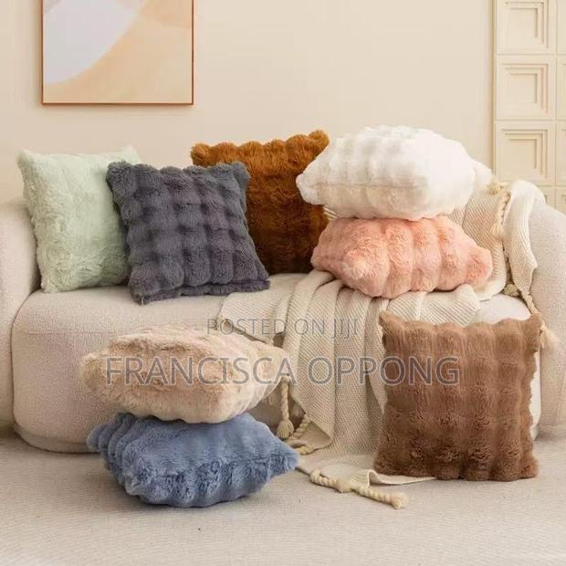 Faux Fur Throw Pillows (Available in Various Colors) · Photo 1