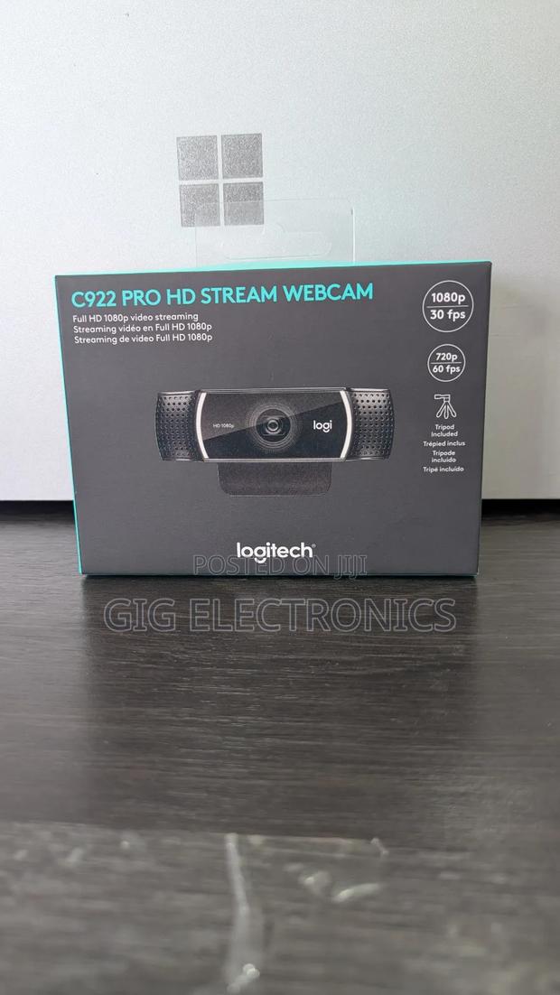 Logitech C922 Pro Hd Stream Webcam + Tripod · Photo 1