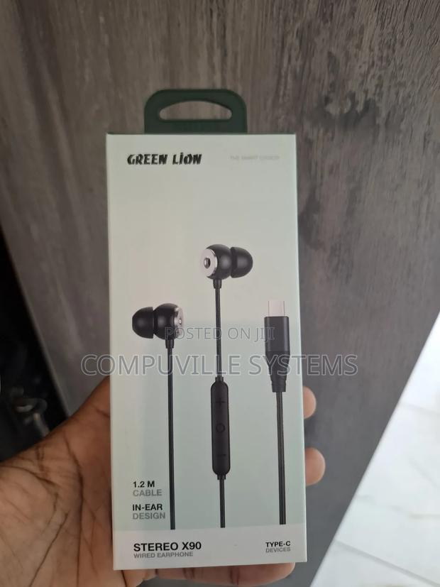 Green Lion Stereo X90 Wired Earphone, Type-C. · Photo 1