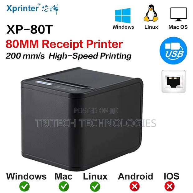 Xprinter Xp-80t Thermal Receipt Printer 80mm · Photo 1