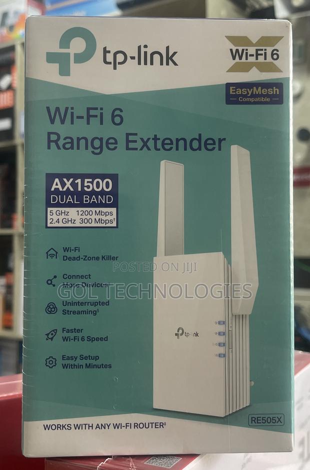 Tp-link Wi-fi 6 Range Extender Easymesh Ax1500 Dual Band Re505x · Photo 1
