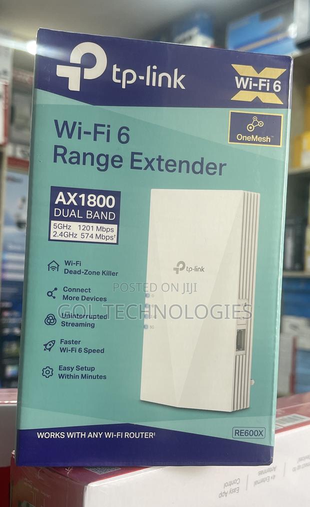 Tp-Link Wi-Fi 6 Range Extender Ax1800 Dual Band Mesh Extender Re600x · Photo 3