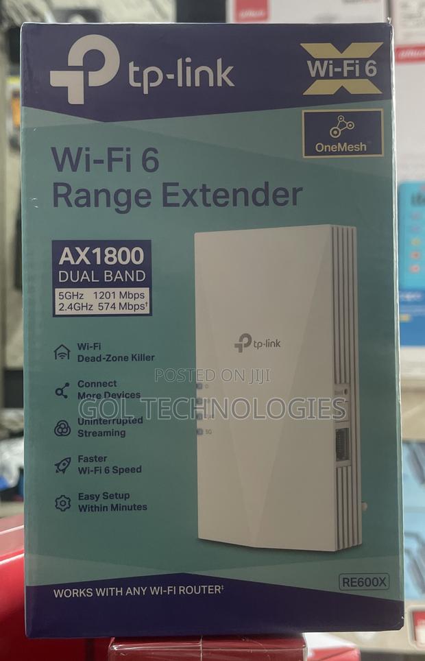 Tp-Link Wi-Fi 6 Range Extender Ax1800 Dual Band Mesh Extender Re600x · Photo 2