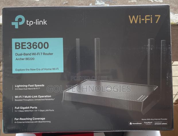 Tp-Link Archer Be220 Be3600 Dual-Band Wi-Fi 7 Router Dual-Band Wifi7 · Photo 1