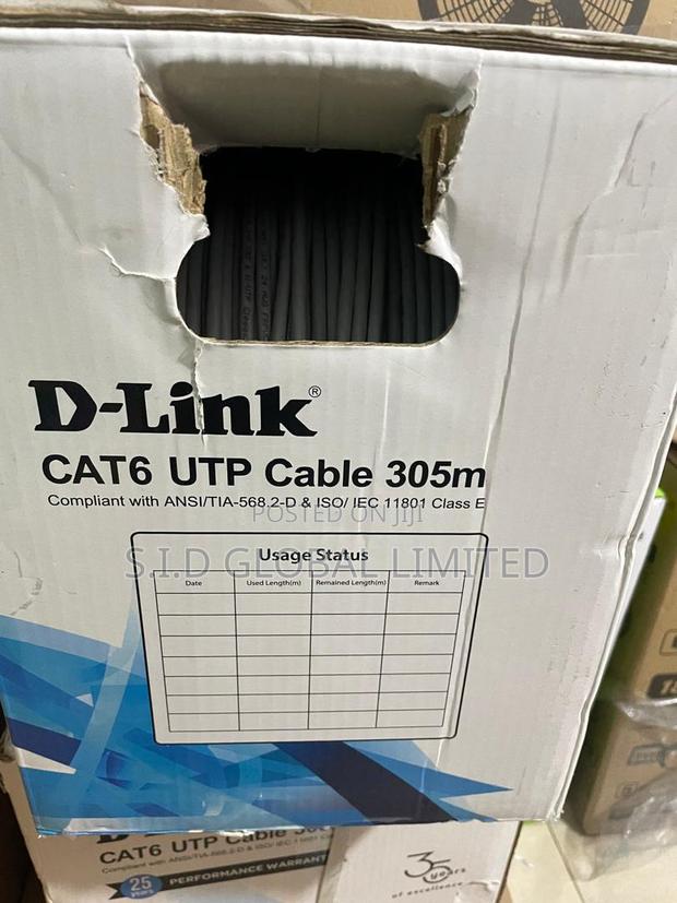 D-link Cat6 1000ft Brand Newcable · Photo 1