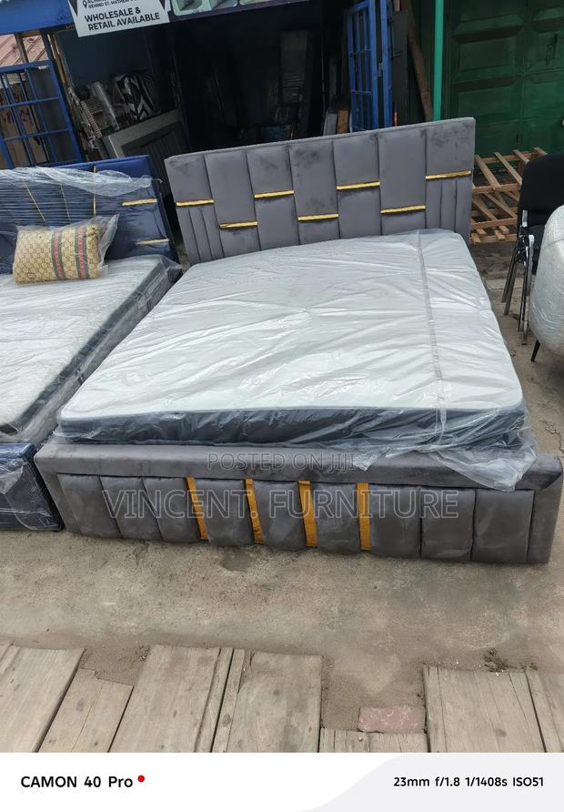 Queen Size Bed Frame and Mattress Available · Photo 1