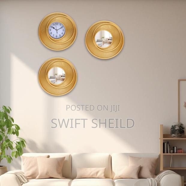 3 Set Mirror and Clock for Decor · Photo 3