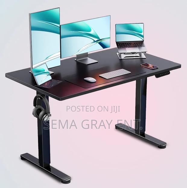 Electric Height Adjustable Computer Desk for Home Office · Photo 1
