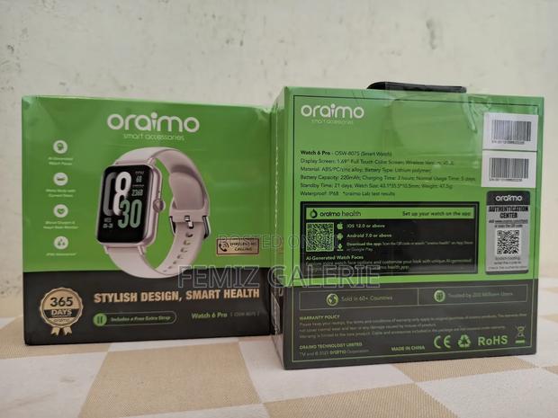 Oraimo Watch 6 Pro 1.69'' Full Touch Smart Watch · Photo 2