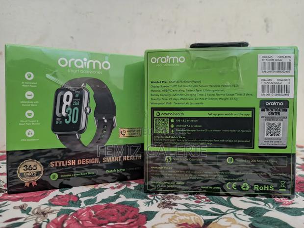 Oraimo Watch 6 Pro 1.69'' Full Touch Smart Watch · Photo 2