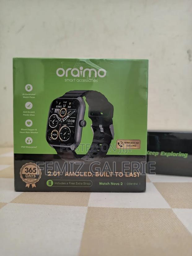 Oraimo Watch Nova 2 2.01" Amoled Ip68 Curved Touchscreen Smart Watch · Photo 3