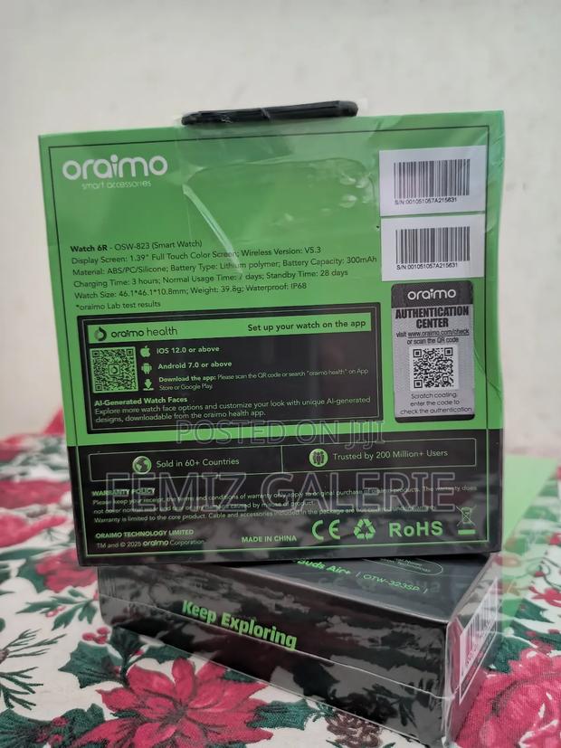 Oraimo Watch 6r 1.39'' Anti-Scratch Ip68 Smart Watch · Photo 2