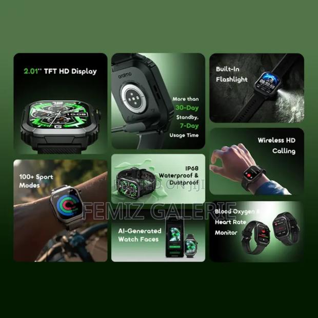 Oraimo Watch Lumos N 2.01'' Hd Display Ip68 Smart Watch · Photo 4