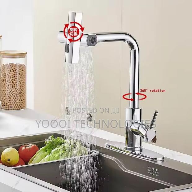 Quality Chrome Kitchen Waterfall Pull Out Faucet/Tap Mixer ( Hot/Cold) · Photo 1