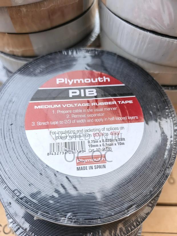 Plymouth Pib Voltage Rubber Tape · Photo 1