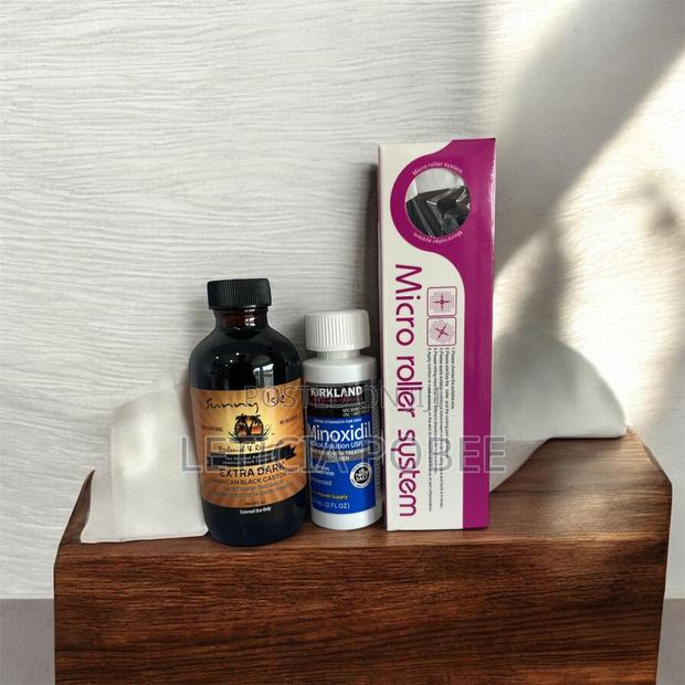 Derma Roller + Minoxidil + Castor Oil – Elite Growth Enhancement” · Photo 1