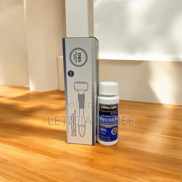 Hair Regrowth Performance Kit – Derma Roller + Kirkland Minoxidil” · Photo 1