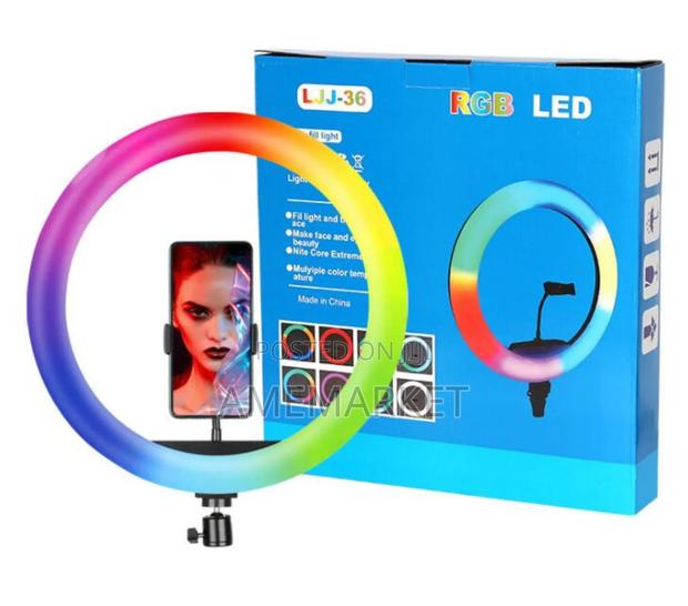 14 Inches RGB Ring Light for Phone Youtube Video/Streaming Shooting · Photo 1