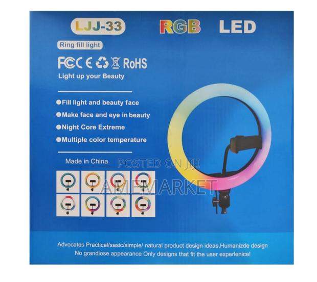 14 Inches RGB Ring Light for Phone Youtube Video/Streaming Shooting · Photo 2