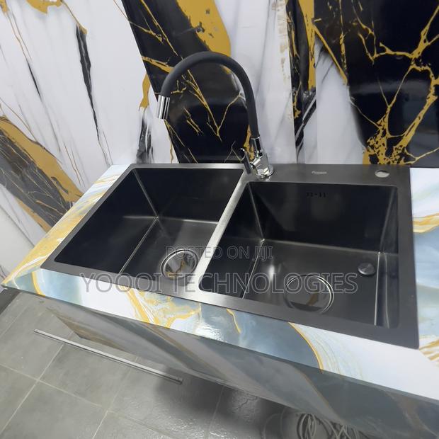 Double Nano Kitchen Sink With Tray And Tap · Photo 2