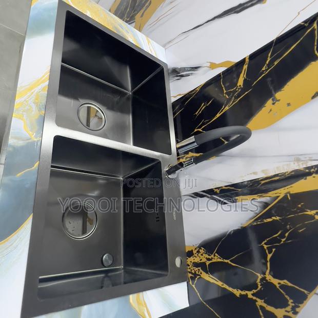 Double Nano Kitchen Sink With Tray And Tap · Photo 4