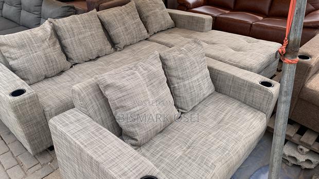 A Complete L Shape With a Comfortable Pillows