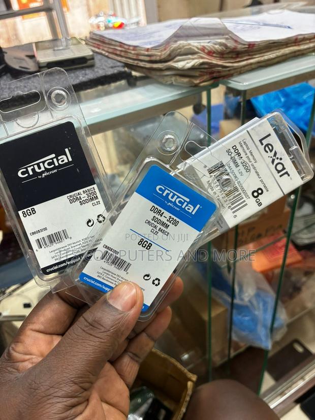8gb Pc4/Ddr4 3200 Laptop Ram(Crucial And Lexar) · Photo 1
