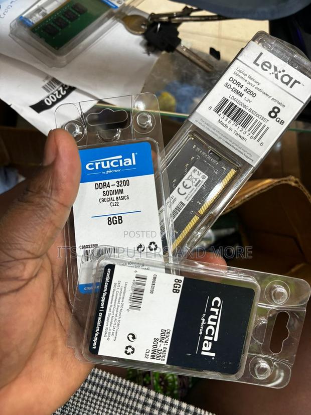 8gb Pc4/Ddr4 3200 Laptop Ram(Crucial And Lexar) · Photo 3