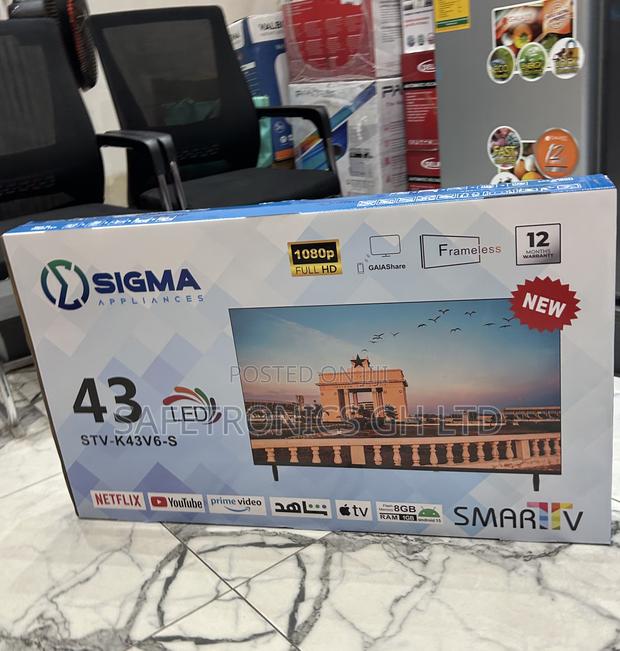 Durable Best 43” Smart Full Hd Led Android Sigma Sig-K43v6-S Tv · Photo 1