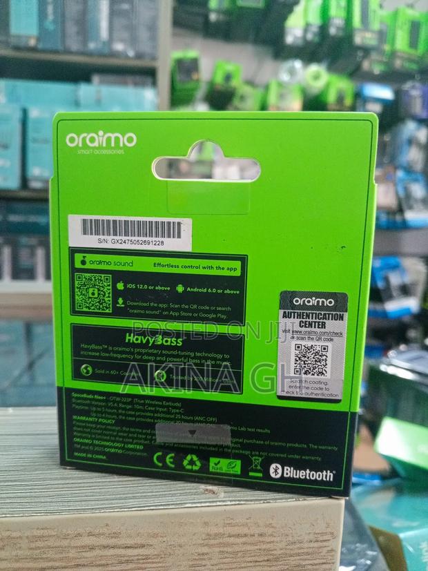 Oraimo Havy Bass Space Buds Neo+ Headphones Otw-323p · Photo 2