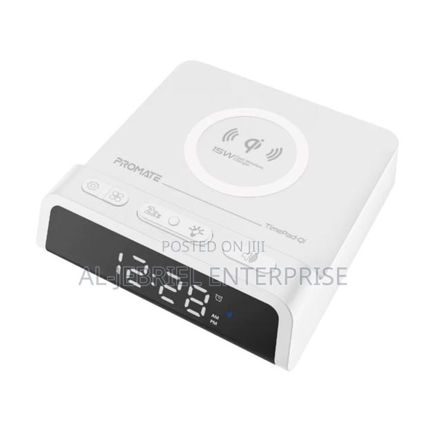 Promate Wireless Charging Station With Clock · Photo 1